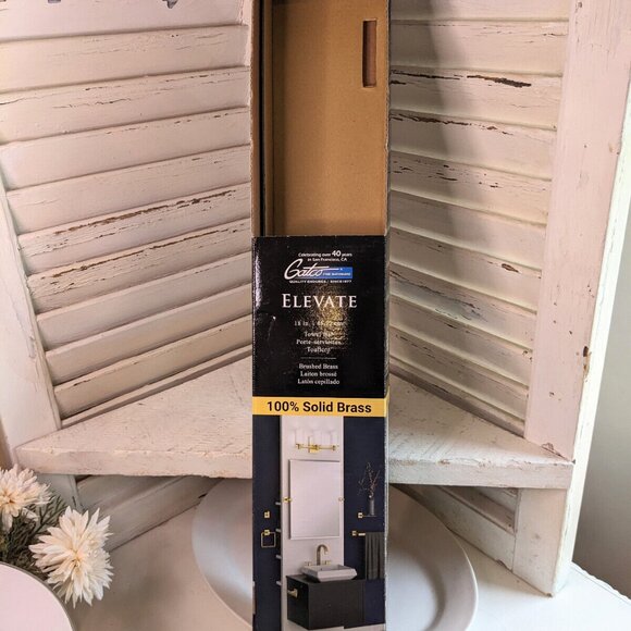 GATCO #4060 Brushed Brass Elevate 18" Towel Bar - Picture 5 of 5